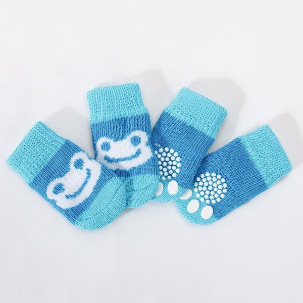 High Quality Non Slip Bottom Pet Socks Small Dog Socks Dog Foot Covers Teddy Dog Poodle Cotton Socks Set Of 4 Pieces High Quality Non Slip Bottom Pet Socks Small Dog Socks Dog Foot Covers Teddy Dog Poodle Cotton Socks Set Of 4 Pieces
