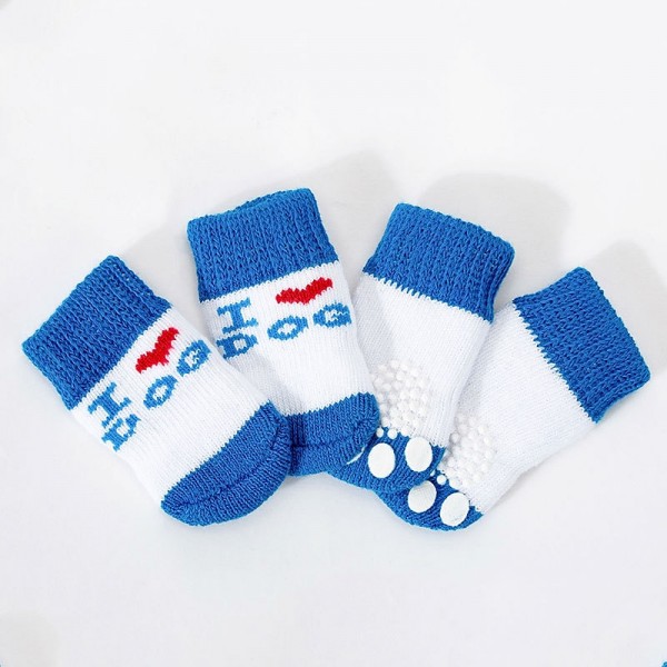 High Quality Non Slip Bottom Pet Socks Small Dog Socks Dog Foot Covers Teddy Dog Poodle Cotton Socks Set Of 4 Pieces High Quality Non Slip Bottom Pet Socks Small Dog Socks Dog Foot Covers Teddy Dog Poodle Cotton Socks Set Of 4 Pieces