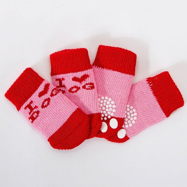 High Quality Non Slip Bottom Pet Socks Small Dog Socks Dog Foot Covers Teddy Dog Poodle Cotton Socks Set Of 4 Pieces High Quality Non Slip Bottom Pet Socks Small Dog Socks Dog Foot Covers Teddy Dog Poodle Cotton Socks Set Of 4 Pieces