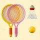 Badminton and Tennis Racket Set - Interactive Game and Educational Toy - Perfect Birthday Gift - Red or Yellow Ball Included Badminton and Tennis Racket Set - Interactive Game and Educational Toy - Perfect Birthday Gift - Red or Yellow Ball Included