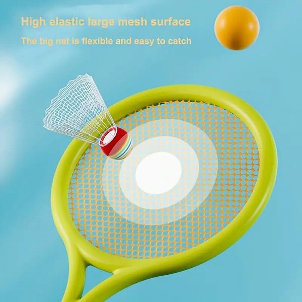 Badminton and Tennis Racket Set - Interactive Game and Educational Toy - Perfect Birthday Gift - Red or Yellow Ball Included Badminton and Tennis Racket Set - Interactive Game and Educational Toy - Perfect Birthday Gift - Red or Yellow Ball Included