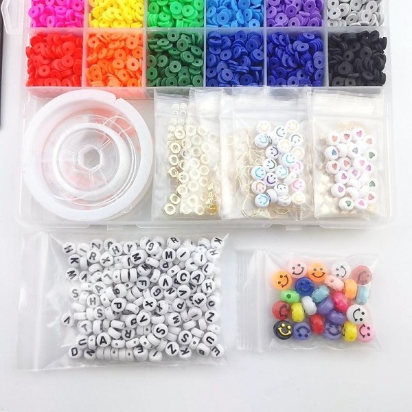 6000 Pieces of Clay Beads Soft Ceramic Pieces Soft Ceramic Beads Handmade Jewelry Bracelets DIY Accessories 6000 Pieces of Clay Beads Soft Ceramic Pieces Soft Ceramic Beads Handmade Jewelry Bracelets DIY Accessories