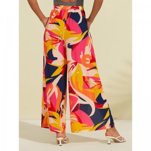 Chiffon Wide Leg Beach Pants