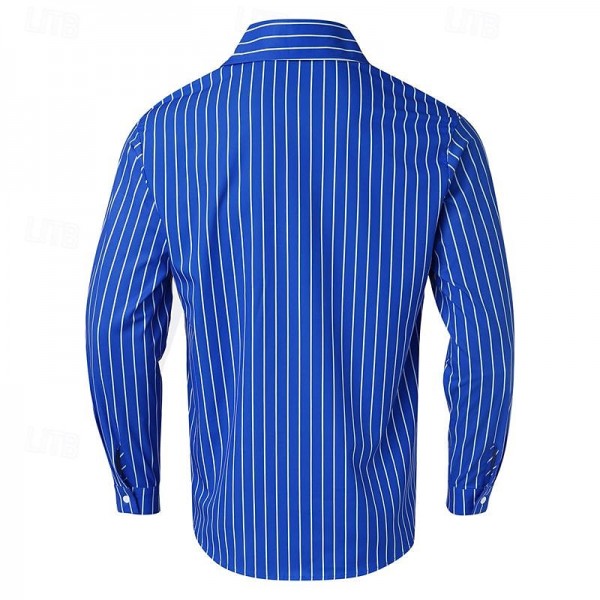 Men's Shirt Button Up Shirt Casual Shirt Summer Shirt Pink Blue Green Long Sleeve Stripes Lapel Hawaiian Holiday Button-Down Clothing Apparel Fashion Casual Comfortable Men's Shirt Button Up Shirt Casual Shirt Summer Shirt Pink Blue Green Long Sleeve Stripes Lapel Hawaiian Holiday Button-Down Clothing Apparel Fashion Casual Comfortable