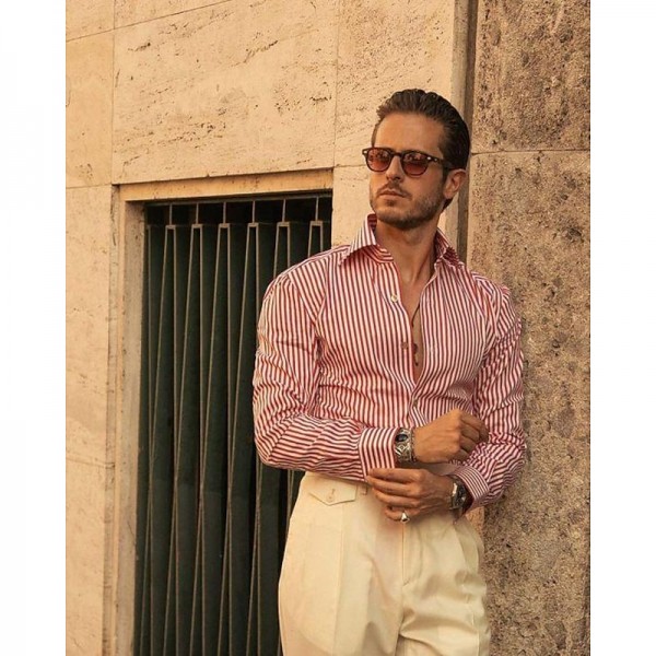 Men's Shirt Button Up Shirt Casual Shirt Summer Shirt Pink Blue Green Long Sleeve Stripes Lapel Hawaiian Holiday Button-Down Clothing Apparel Fashion Casual Comfortable Men's Shirt Button Up Shirt Casual Shirt Summer Shirt Pink Blue Green Long Sleeve Stripes Lapel Hawaiian Holiday Button-Down Clothing Apparel Fashion Casual Comfortable