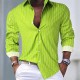 Men's Shirt Button Up Shirt Casual Shirt Summer Shirt Pink Blue Green Long Sleeve Stripes Lapel Hawaiian Holiday Button-Down Clothing Apparel Fashion Casual Comfortable Men's Shirt Button Up Shirt Casual Shirt Summer Shirt Pink Blue Green Long Sleeve Stripes Lapel Hawaiian Holiday Button-Down Clothing Apparel Fashion Casual Comfortable