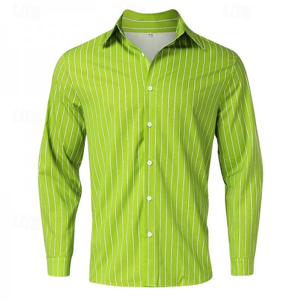 Men's Shirt Button Up Shirt Casual Shirt Summer Shirt Pink Blue Green Long Sleeve Stripes Lapel Hawaiian Holiday Button-Down Clothing Apparel Fashion Casual Comfortable Men's Shirt Button Up Shirt Casual Shirt Summer Shirt Pink Blue Green Long Sleeve Stripes Lapel Hawaiian Holiday Button-Down Clothing Apparel Fashion Casual Comfortable