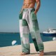 Plaid Color Block Men's Resort 3D Printed Casual Pants Trousers Elastic Waist Drawstring Loose Fit Straight-Leg Summer Beach Pants S TO 3XL Plaid Color Block Men's Resort 3D Printed Casual Pants Trousers Elastic Waist Drawstring Loose Fit Straight-Leg Summer Beach Pants S TO 3XL