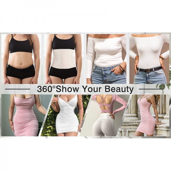 Corset Women's Waist Trainer Shapewears Office Running Gym Yoga Plus Size Creamy-white Black Brown Sport Breathable Hook & Eye Tummy Control Push Up Front Close Solid Color Summer Spring Fall Corset Women's Waist Trainer Shapewears Office Running Gym Yoga Plus Size Creamy-white Black Brown Sport Breathable Hook & Eye Tummy Control Push Up Front Close Solid Color Summer Spring Fall
