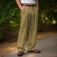 Men's Linen Pants Trousers Summer Pants Front Pocket Pleats Straight Leg Plain Comfort Breathable Casual Daily Holiday Fashion Basic Black White Men's Linen Pants Trousers Summer Pants Front Pocket Pleats Straight Leg Plain Comfort Breathable Casual Daily Holiday Fashion Basic Black White