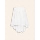 Cotton Shirred Bandeau Irregular Hem Shirt Cotton Shirred Bandeau Irregular Hem Shirt