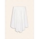 Cotton Shirred Bandeau Irregular Hem Shirt Cotton Shirred Bandeau Irregular Hem Shirt