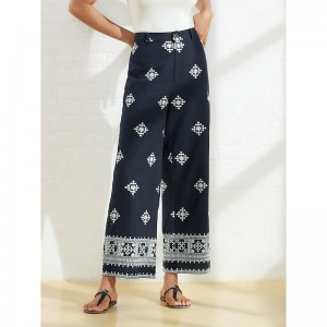 Cotton Straight Pocket Pants