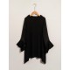 Modal High Neck Flare Cuff Blouse