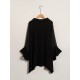 Modal High Neck Flare Cuff Blouse