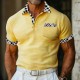 Men's Business Polo Golf Shirt Work Casual Lapel Ribbed Polo Collar Short Sleeve Basic Modern Color Block Patchwork Button Spring & Summer Regular Fit Light Yellow milk white khaki Gray Business Polo Men's Business Polo Golf Shirt Work Casual Lapel Ribbed Polo Collar Short Sleeve Basic Modern Color Block Patchwork Button Spring & Summer Regular Fit Light Yellow milk white khaki Gray Business Polo