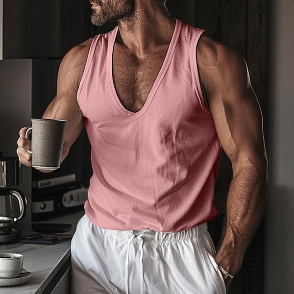 Men's Tank Top Undershirt Sleeveless Shirt Plain V Neck Outdoor Going out Sleeveless V Neck Clothing Apparel Fashion Designer Muscle Men's Tank Top Undershirt Sleeveless Shirt Plain V Neck Outdoor Going out Sleeveless V Neck Clothing Apparel Fashion Designer Muscle
