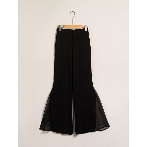 Elegant Chiffon Modal Bell Bottom Pants