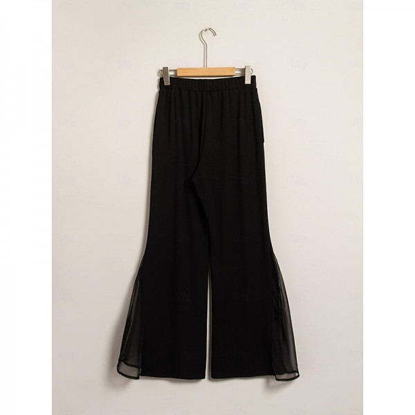 Elegant Chiffon Modal Bell Bottom Pants