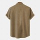 Men's 20% Linen Shirt Short Sleeve Turndown Green, khaki, Beige Shirt Daily Men's 20% Linen Shirt Short Sleeve Turndown Green, khaki, Beige Shirt Daily