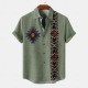Men's 20% Linen Shirt Short Sleeve Turndown Green, khaki, Beige Shirt Daily Men's 20% Linen Shirt Short Sleeve Turndown Green, khaki, Beige Shirt Daily