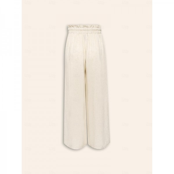 Breathable Rayon Linen Straight Maxi Pants Breathable Rayon Linen Straight Maxi Pants