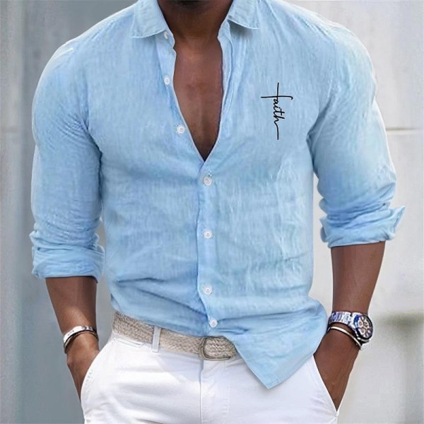 Men's Shirt Cotton Linen Shirt White Cotton Shirt Casual Shirt Cotton Shirt Black White Pink Long Sleeve Cross Lapel Spring & Fall Hawaiian Holiday Clothing Apparel Button-Down Men's Shirt Cotton Linen Shirt White Cotton Shirt Casual Shirt Cotton Shirt Black White Pink Long Sleeve Cross Lapel Spring & Fall Hawaiian Holiday Clothing Apparel Button-Down