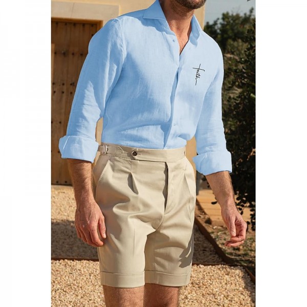 Men's Shirt Cotton Linen Shirt White Cotton Shirt Casual Shirt Cotton Shirt Black White Pink Long Sleeve Cross Lapel Spring & Fall Hawaiian Holiday Clothing Apparel Button-Down Men's Shirt Cotton Linen Shirt White Cotton Shirt Casual Shirt Cotton Shirt Black White Pink Long Sleeve Cross Lapel Spring & Fall Hawaiian Holiday Clothing Apparel Button-Down