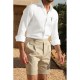 Men's Shirt Cotton Linen Shirt White Cotton Shirt Casual Shirt Cotton Shirt Black White Pink Long Sleeve Cross Lapel Spring & Fall Hawaiian Holiday Clothing Apparel Button-Down Men's Shirt Cotton Linen Shirt White Cotton Shirt Casual Shirt Cotton Shirt Black White Pink Long Sleeve Cross Lapel Spring & Fall Hawaiian Holiday Clothing Apparel Button-Down