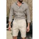 Men's Shirt Cotton Linen Shirt White Cotton Shirt Casual Shirt Cotton Shirt Black White Pink Long Sleeve Cross Lapel Spring & Fall Hawaiian Holiday Clothing Apparel Button-Down Men's Shirt Cotton Linen Shirt White Cotton Shirt Casual Shirt Cotton Shirt Black White Pink Long Sleeve Cross Lapel Spring & Fall Hawaiian Holiday Clothing Apparel Button-Down