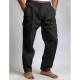 Men's Cargo Pants Linen Pants Trousers Summer Pants Drawstring Elastic Waist Multi Pocket Plain Comfort Breathable Full Length Outdoor Daily Going out Fashion Casual Black White Inelastic Men's Cargo Pants Linen Pants Trousers Summer Pants Drawstring Elastic Waist Multi Pocket Plain Comfort Breathable Full Length Outdoor Daily Going out Fashion Casual Black White Inelastic