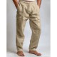 Men's Cargo Pants Linen Pants Trousers Summer Pants Drawstring Elastic Waist Multi Pocket Plain Comfort Breathable Full Length Outdoor Daily Going out Fashion Casual Black White Inelastic Men's Cargo Pants Linen Pants Trousers Summer Pants Drawstring Elastic Waist Multi Pocket Plain Comfort Breathable Full Length Outdoor Daily Going out Fashion Casual Black White Inelastic