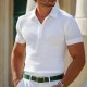 Men's Polo Shirt Waffle Polo Shirt Casual Holiday Lapel Ribbed Polo Collar Short Sleeve Fashion Basic Plain Button Soft Summer Spring Regular Fit White Yellow Burgundy Green Khaki Gray Polo Shirt Men's Polo Shirt Waffle Polo Shirt Casual Holiday Lapel Ribbed Polo Collar Short Sleeve Fashion Basic Plain Button Soft Summer Spring Regular Fit White Yellow Burgundy Green Khaki Gray Polo Shirt