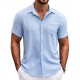 Men's Shirt Button Up Shirt Casual Shirt Summer Shirt Beach Shirt Black White khaki Light Blue Short Sleeve Plain Turndown Hawaiian Holiday Pocket Clothing Apparel Fashion Casual Comfortable Men's Shirt Button Up Shirt Casual Shirt Summer Shirt Beach Shirt Black White khaki Light Blue Short Sleeve Plain Turndown Hawaiian Holiday Pocket Clothing Apparel Fashion Casual Comfortable