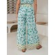 Casual Folk Print Wide Leg Pants Casual Folk Print Wide Leg Pants