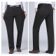 Men&#039;s Dress Pants Trousers Flat Front Pants Suit Pants Straight Leg Geometry Stretch No-Iron Formal Business Classic Style Casual Black Royal Blue High Waist Stretchy