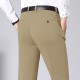 Men&#039;s Dress Pants Trousers Flat Front Pants Suit Pants Straight Leg Geometry Stretch No-Iron Formal Business Classic Style Casual Black Royal Blue High Waist Stretchy