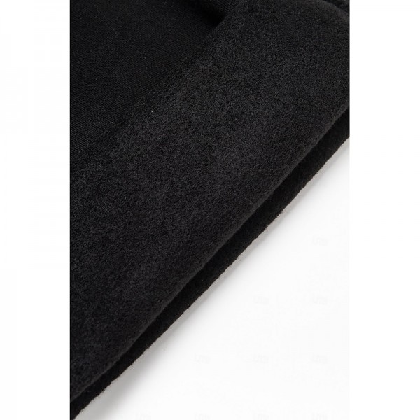 Men&#039;s Fleece Pants Sweatpants Joggers Trousers Elastic Waist Straight Leg Solid Color Plain Breathable Comfortable Full Length Sports Outdoor Daily Wear Casual / Sporty Athleisure Black Wine