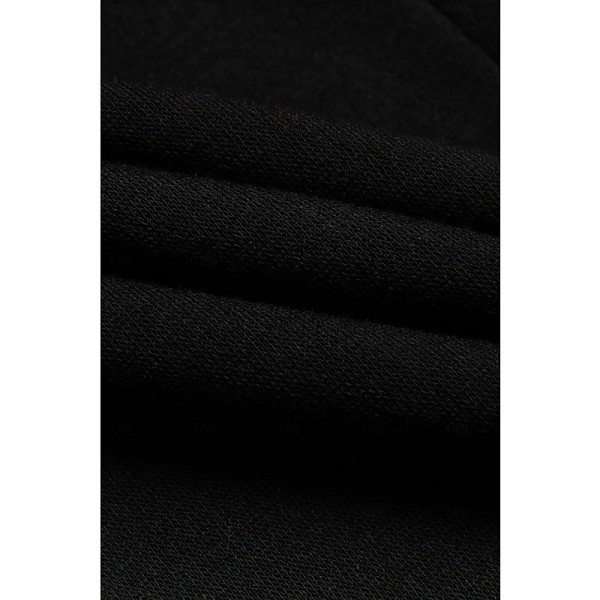 Men&#039;s Fleece Pants Sweatpants Joggers Trousers Elastic Waist Straight Leg Solid Color Plain Breathable Comfortable Full Length Sports Outdoor Daily Wear Casual / Sporty Athleisure Black Wine