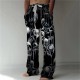 Men's Trousers Summer Pants Beach Pants Drawstring Elastic Waist Front Pocket Graphic Skull Comfort Soft Casual Daily Fashion Designer 1 2 Men's Trousers Summer Pants Beach Pants Drawstring Elastic Waist Front Pocket Graphic Skull Comfort Soft Casual Daily Fashion Designer 1 2