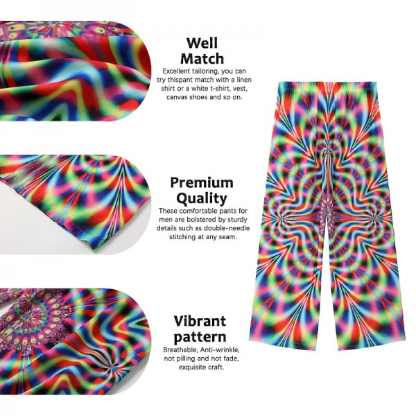 Men's Summer Pants Beach Pants Pocket Drawstring Elastic Waist Graphic Prints Comfort Breathable Casual Daily Holiday Streetwear Designer Yellow Blue Mid Waist Men's Summer Pants Beach Pants Pocket Drawstring Elastic Waist Graphic Prints Comfort Breathable Casual Daily Holiday Streetwear Designer Yellow Blue Mid Waist