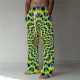 Men's Summer Pants Beach Pants Pocket Drawstring Elastic Waist Graphic Prints Comfort Breathable Casual Daily Holiday Streetwear Designer Yellow Blue Mid Waist Men's Summer Pants Beach Pants Pocket Drawstring Elastic Waist Graphic Prints Comfort Breathable Casual Daily Holiday Streetwear Designer Yellow Blue Mid Waist