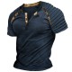 Men&#039;s Henley Shirt Raglan T Shirt Plain Slim Pleated Henley Outdoor Daily Short Sleeve Patchwork Pleats Clothing Apparel Fashion Designer Casual