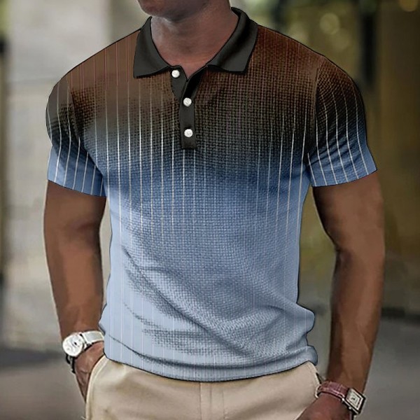 Men's Polo Shirt Waffle Polo Shirt Lapel Polo Button Up Polos Golf Shirt Gradient Striped Graphic Prints Turndown Yellow Navy Blue Blue Purple Green Outdoor Street Short Sleeve Print Clothing Apparel Men's Polo Shirt Waffle Polo Shirt Lapel Polo Button Up Polos Golf Shirt Gradient Striped Graphic Prints Turndown Yellow Navy Blue Blue Purple Green Outdoor Street Short Sleeve Print Clothing Apparel