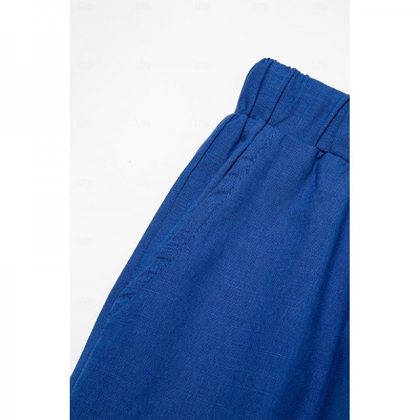 Men's Linen Pants Summer Pants Cropped Pants Beach Pants Drawstring Elastic Waist Plain Comfort Breathable Calf-Length Casual Daily Holiday Fashion Classic Style Black White Men's Linen Pants Summer Pants Cropped Pants Beach Pants Drawstring Elastic Waist Plain Comfort Breathable Calf-Length Casual Daily Holiday Fashion Classic Style Black White