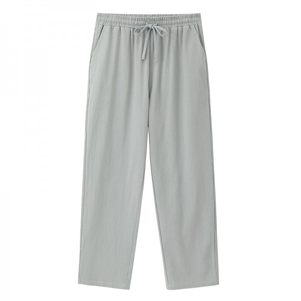 Men's Linen Pants Trousers Summer Pants Beach Pants Drawstring Elastic Waist Straight Leg Plain Comfort Breathable Casual Daily Holiday Fashion Classic Style Light Khaki Black Men's Linen Pants Trousers Summer Pants Beach Pants Drawstring Elastic Waist Straight Leg Plain Comfort Breathable Casual Daily Holiday Fashion Classic Style Light Khaki Black