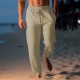 Men's Linen Pants Trousers Summer Pants Beach Pants Drawstring Elastic Waist Straight Leg Plain Comfort Breathable Casual Daily Holiday Fashion Classic Style Light Khaki Black Men's Linen Pants Trousers Summer Pants Beach Pants Drawstring Elastic Waist Straight Leg Plain Comfort Breathable Casual Daily Holiday Fashion Classic Style Light Khaki Black