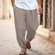 Men's Linen Pants Trousers Summer Pants Tapered Carrot Pants Beach Pants Front Pocket Pleats Plain Comfort Breathable Casual Daily Holiday Fashion Basic Black White Men's Linen Pants Trousers Summer Pants Tapered Carrot Pants Beach Pants Front Pocket Pleats Plain Comfort Breathable Casual Daily Holiday Fashion Basic Black White