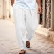 Men's Linen Pants Trousers Summer Pants Tapered Carrot Pants Beach Pants Front Pocket Pleats Plain Comfort Breathable Casual Daily Holiday Fashion Basic Black White Men's Linen Pants Trousers Summer Pants Tapered Carrot Pants Beach Pants Front Pocket Pleats Plain Comfort Breathable Casual Daily Holiday Fashion Basic Black White
