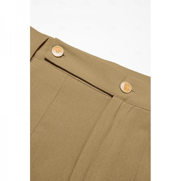 Men's Linen Pants Trousers Summer Pants Tapered Carrot Pants Beach Pants Front Pocket Pleats Plain Comfort Breathable Casual Daily Holiday Fashion Basic Black White Men's Linen Pants Trousers Summer Pants Tapered Carrot Pants Beach Pants Front Pocket Pleats Plain Comfort Breathable Casual Daily Holiday Fashion Basic Black White